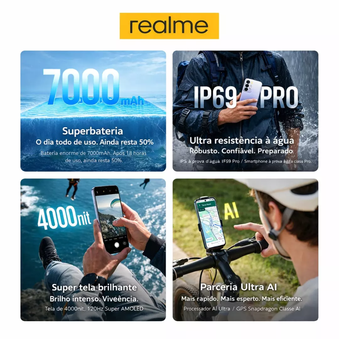 Smartphone Realme C85 Pro 8/256GB NFC IP69 - Imagem 5