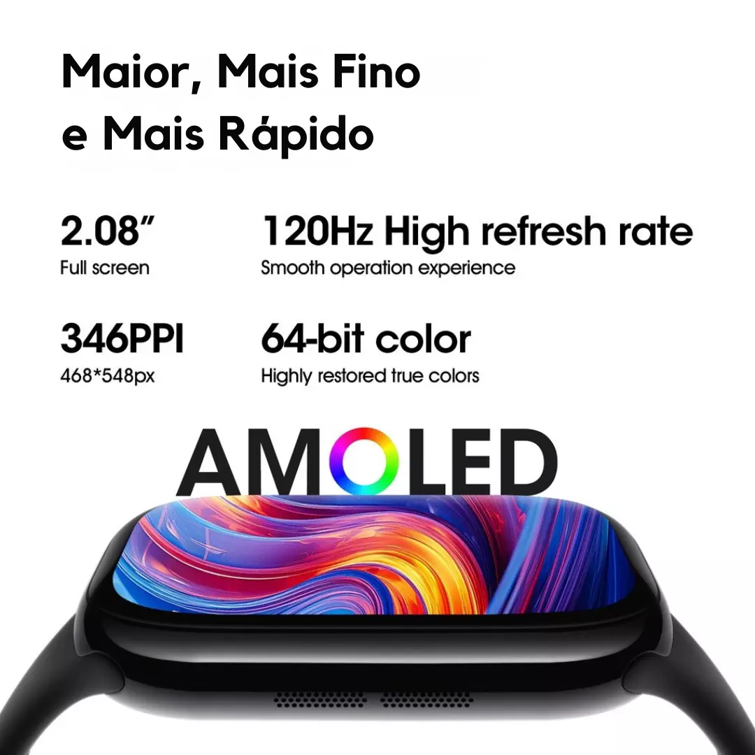 Smartwatch Microwear S11 Pro Amoled 2GB Série 11 Responde Whatsapp - Imagem 10