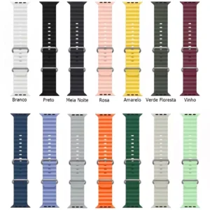 Pulseira Cinta Silicone Oceano Ultra 42-44-45-47-49mm
