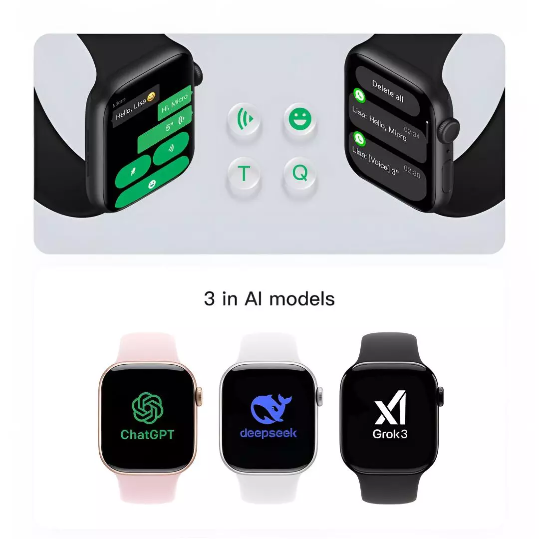 Smartwatch Microwear S11 Pro Amoled 2GB Série 11 Responde Whatsapp - Imagem 7