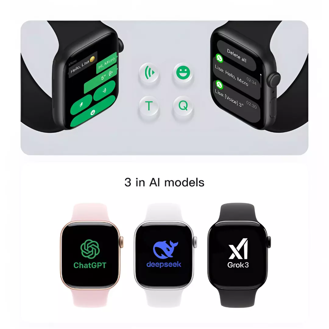 Smartwatch Microwear W11 Mini 1GB Série 11 Whatsapp A Prova D'água - Imagem 7