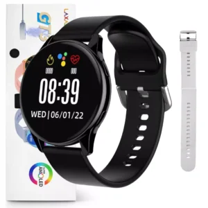 Smartwatch LaxasFit GT3 Amoled Chamadas Pulseira Extra Lançamento