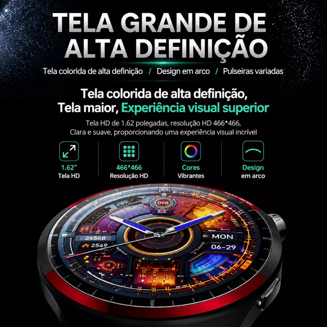 Smartwatch Howear Hw Watch 4 Pro Plus Lançamento - Imagem 3