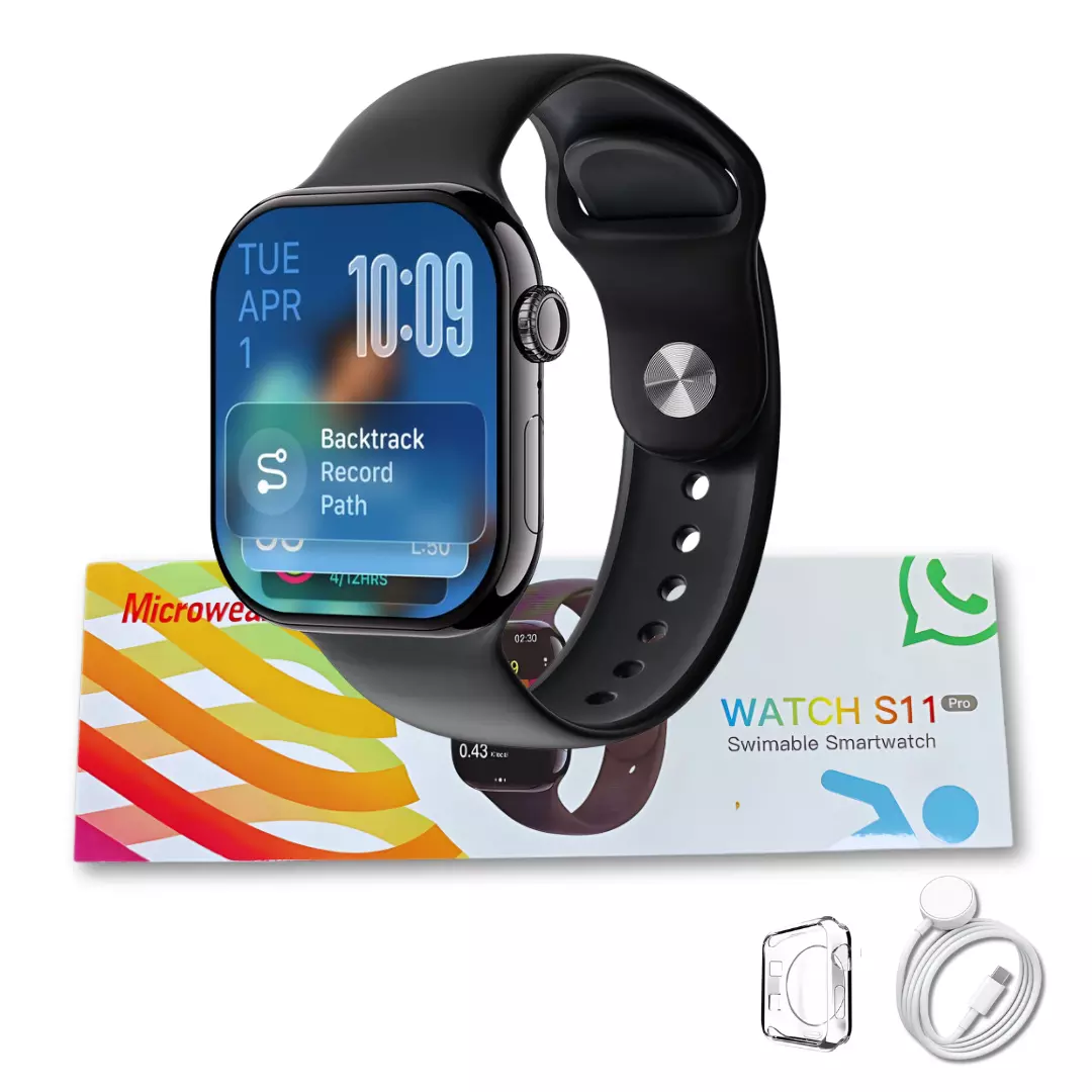Smartwatch Microwear S11 Pro Amoled 2GB Série 11 Responde Whatsapp - Imagem 4